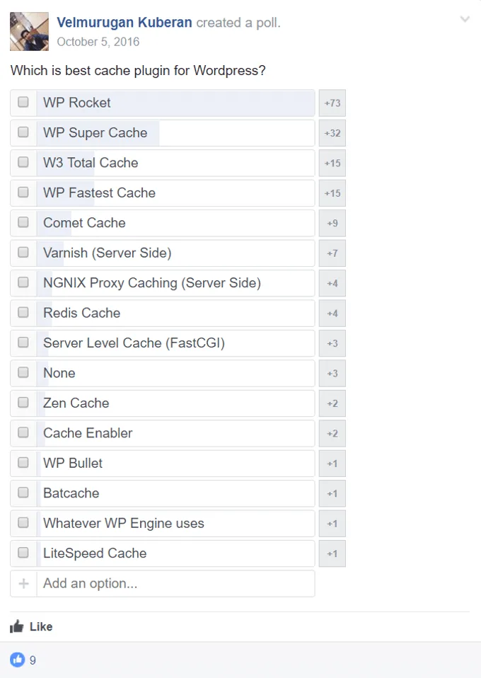 Best-WordPress-Cache-Plugin-Poll