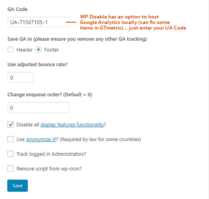 WP-Disable-Google-Analytics-Local